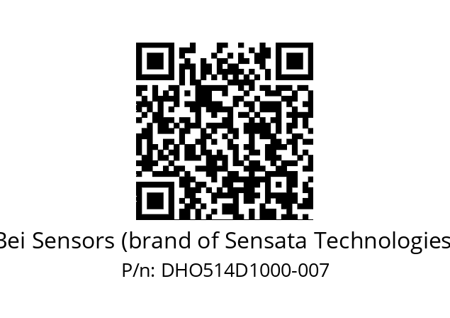  DHO5_14//RG57//10000//G6R// Bei Sensors (brand of Sensata Technologies) DHO514D1000-007