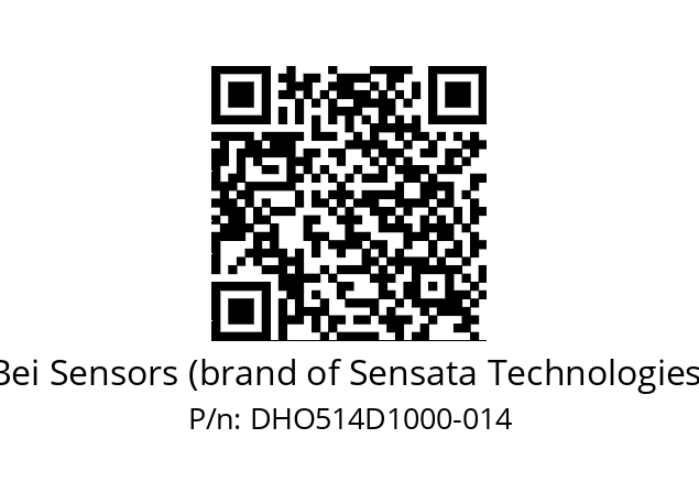  DHO5_14//RG29//10000//G6R//--DD-- Bei Sensors (brand of Sensata Technologies) DHO514D1000-014