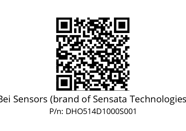  DHO5S14//RG2N/S4/10000//G3R100// Bei Sensors (brand of Sensata Technologies) DHO514D1000S001