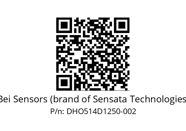  DHO5_14//RG59//12500//G3R020//--DZ-- Bei Sensors (brand of Sensata Technologies) DHO514D1250-002