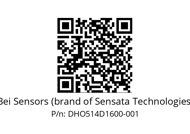  DHO5_14//RG29//16000//G6R// Bei Sensors (brand of Sensata Technologies) DHO514D1600-001