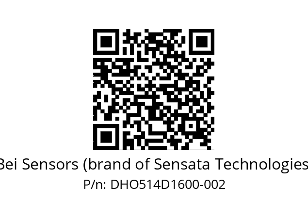  DHO5_14//2G29//16000//G6R// Bei Sensors (brand of Sensata Technologies) DHO514D1600-002