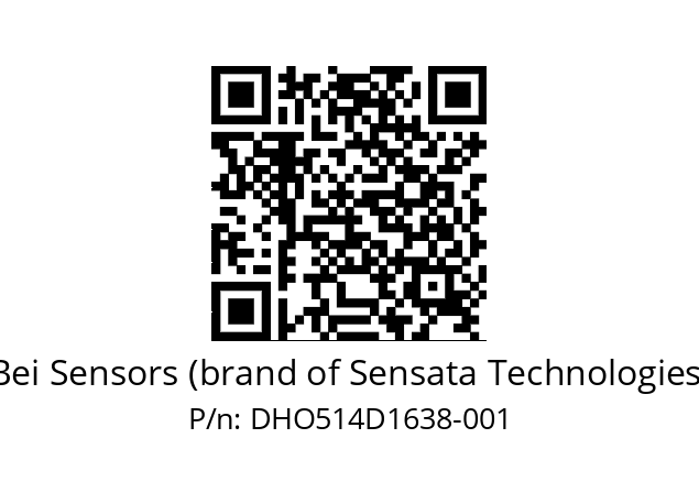  DHO5_14//2G29//16384//G6R// Bei Sensors (brand of Sensata Technologies) DHO514D1638-001