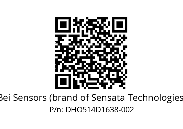  DHO5_14//2G29//16384//GPR020// Bei Sensors (brand of Sensata Technologies) DHO514D1638-002