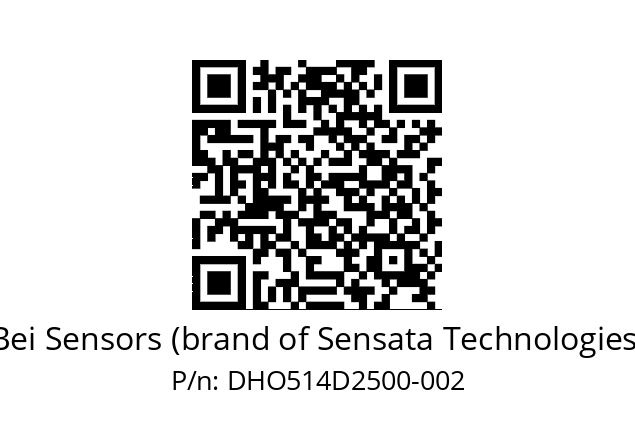  DHO5_14//RG59//25000//G6R// Bei Sensors (brand of Sensata Technologies) DHO514D2500-002