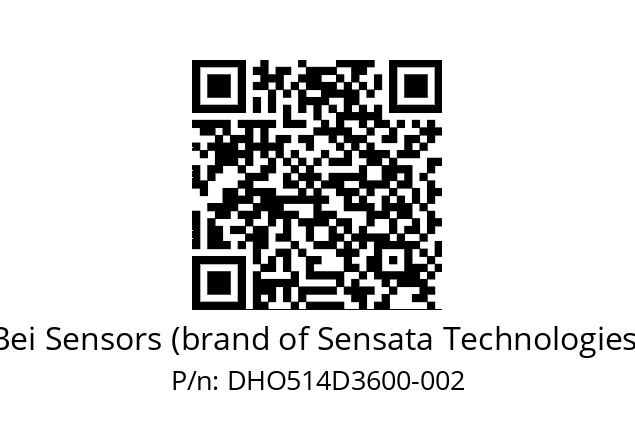  DHO5_14//RG59//36000//G6R// Bei Sensors (brand of Sensata Technologies) DHO514D3600-002