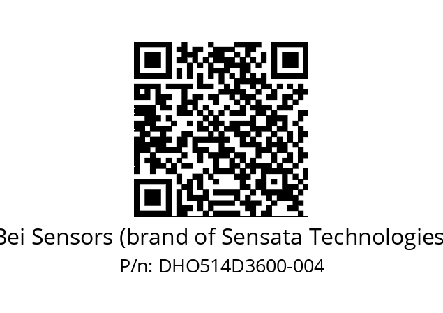  DHO5_14//2G29//36000//G6R//--DD-- Bei Sensors (brand of Sensata Technologies) DHO514D3600-004