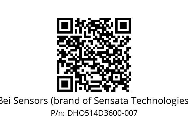  DHO5_14//2G29//36000//G6R// Bei Sensors (brand of Sensata Technologies) DHO514D3600-007