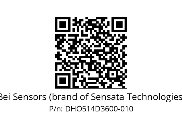  DHO5_14//RG59//36000//G3R050//--DD-- Bei Sensors (brand of Sensata Technologies) DHO514D3600-010