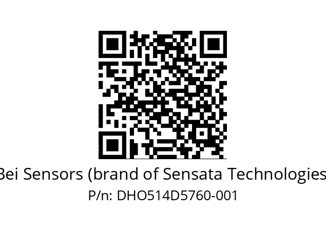  DHO5_14//RG59//57600//G6R//--DD-- Bei Sensors (brand of Sensata Technologies) DHO514D5760-001