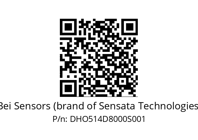  DHO5S14/0B/RG29//80000//G3R020//--DD-- Bei Sensors (brand of Sensata Technologies) DHO514D8000S001