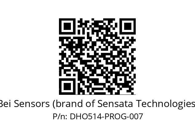  DHO5_14//RGXX//02500//G3R020//--DD-- Bei Sensors (brand of Sensata Technologies) DHO514-PROG-007