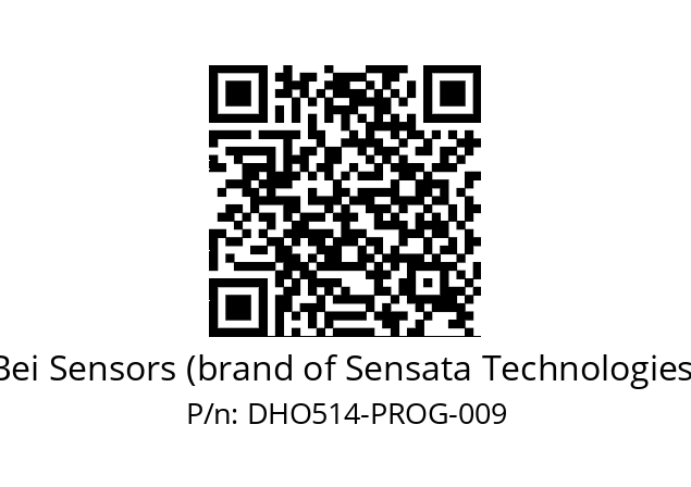  DHO5_14//RGYX//EPROG//BFR// Bei Sensors (brand of Sensata Technologies) DHO514-PROG-009