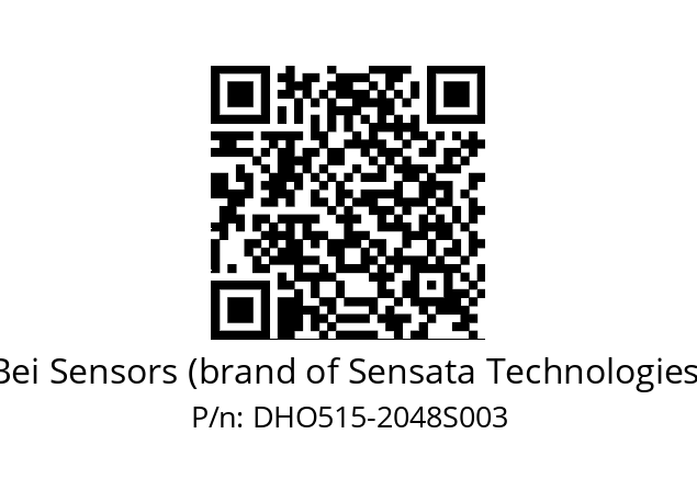  DHO5S15/OM/RG59//02048//G3R020//--DK-- Bei Sensors (brand of Sensata Technologies) DHO515-2048S003