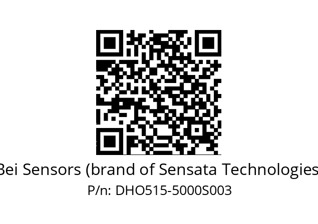  DHO5S15/OM/2G29//05000//G8R//--DK-- Bei Sensors (brand of Sensata Technologies) DHO515-5000S003