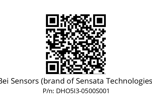  DHO5SI3/OM/RG59//00500//G3R020//D0DK-- Bei Sensors (brand of Sensata Technologies) DHO5I3-0500S001