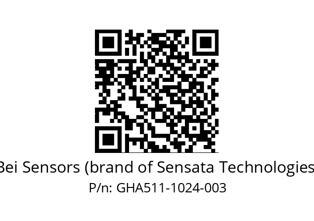  GHA5_11//2G29//01024//G3R020//--36-- Bei Sensors (brand of Sensata Technologies) GHA511-1024-003