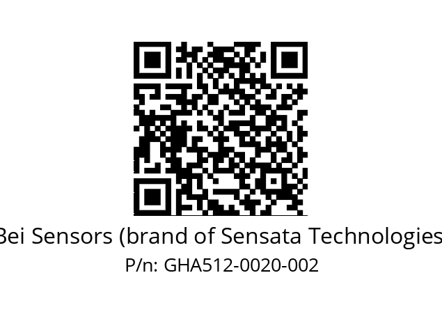  GHA5_12//2G29//00020//G6R// Bei Sensors (brand of Sensata Technologies) GHA512-0020-002