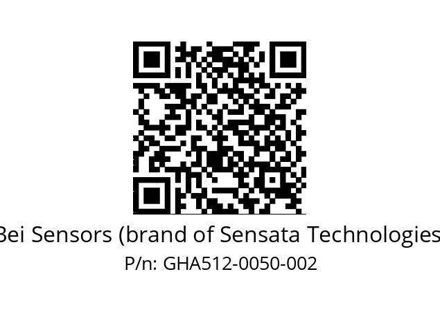  GHA5_12//5G51//00050//G2R// Bei Sensors (brand of Sensata Technologies) GHA512-0050-002