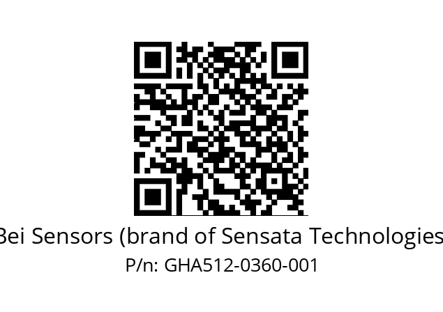  GHA5_12//5G59//00360//G3R020// Bei Sensors (brand of Sensata Technologies) GHA512-0360-001