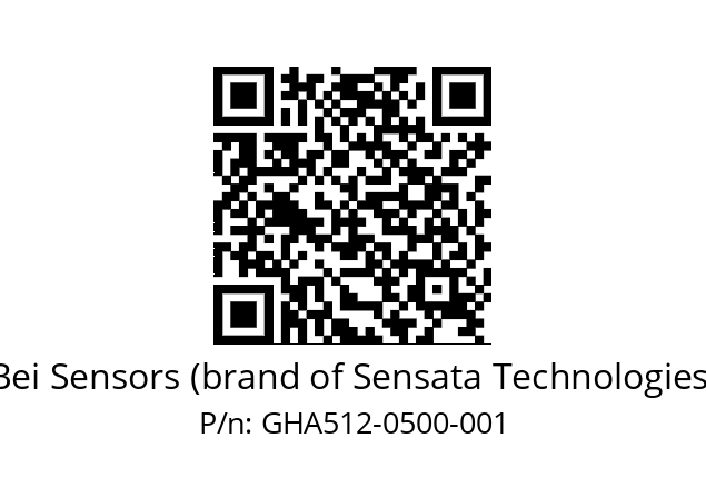  GHA5_12//5G59//00500//G6R// Bei Sensors (brand of Sensata Technologies) GHA512-0500-001