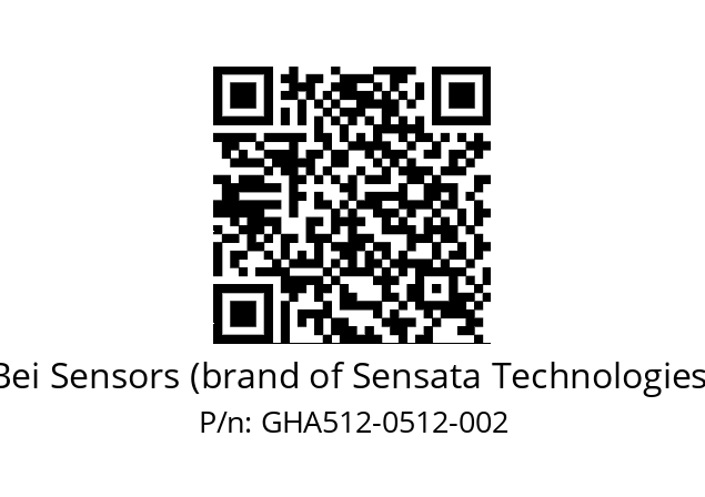  GHA5_12//5G59//00512//G6R// Bei Sensors (brand of Sensata Technologies) GHA512-0512-002