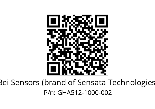  GHA5_12//2G29//01000//G6R// Bei Sensors (brand of Sensata Technologies) GHA512-1000-002