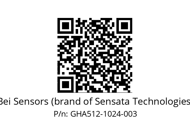  GHA5_12//2G27//01024//G6R// Bei Sensors (brand of Sensata Technologies) GHA512-1024-003