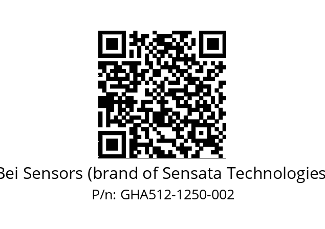  GHA5_12//2G29//01250//G6A// Bei Sensors (brand of Sensata Technologies) GHA512-1250-002