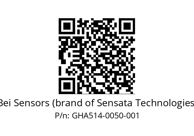  GHA5_14//5G57//00050//G6R// Bei Sensors (brand of Sensata Technologies) GHA514-0050-001