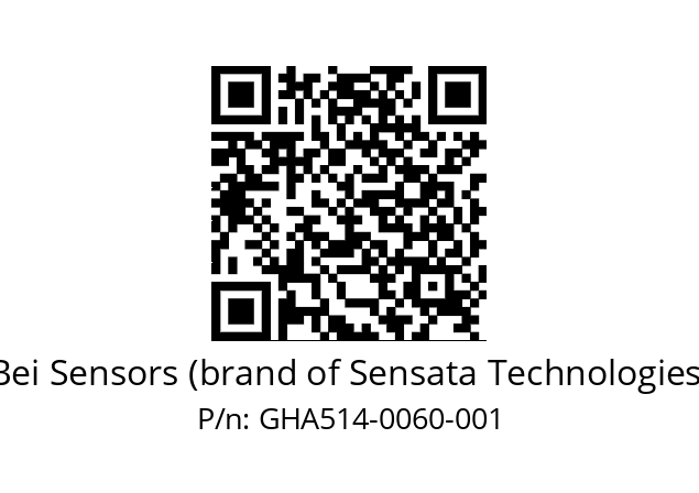  GHA5_14//5G59//00060//G6R// Bei Sensors (brand of Sensata Technologies) GHA514-0060-001