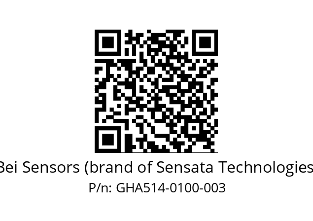  GHA5_14//5G59//00100//G3R020// Bei Sensors (brand of Sensata Technologies) GHA514-0100-003