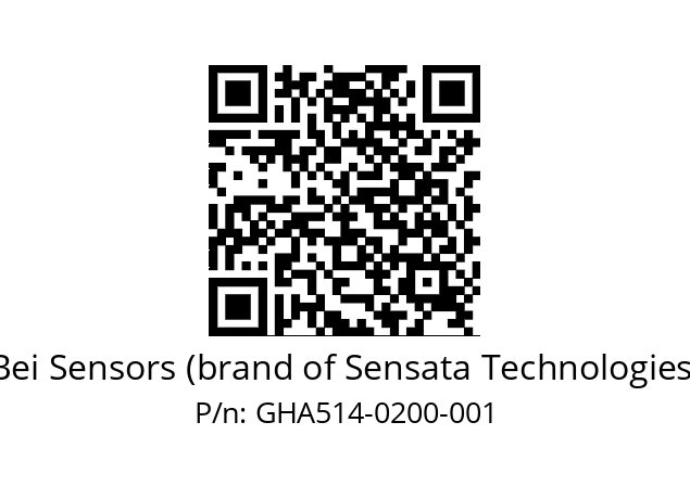  GHA5_14//5G57//00200//G6R// Bei Sensors (brand of Sensata Technologies) GHA514-0200-001