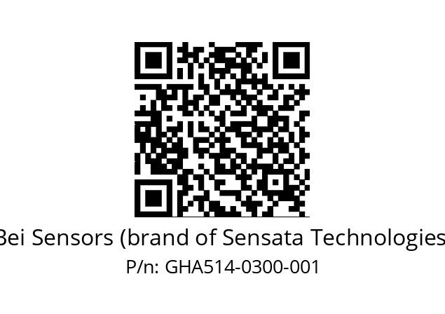  GHA5_14//5G59//00300//G6R// Bei Sensors (brand of Sensata Technologies) GHA514-0300-001