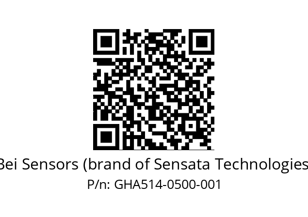  GHA5_14//5G59//00500//G6R// Bei Sensors (brand of Sensata Technologies) GHA514-0500-001