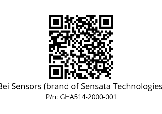  GHA5_14//2G29//02000//G6R// Bei Sensors (brand of Sensata Technologies) GHA514-2000-001