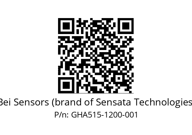  GHA5_15//2G29//01200//G6R// Bei Sensors (brand of Sensata Technologies) GHA515-1200-001