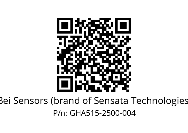  GHA5_15//5G29//02500//G6R// Bei Sensors (brand of Sensata Technologies) GHA515-2500-004