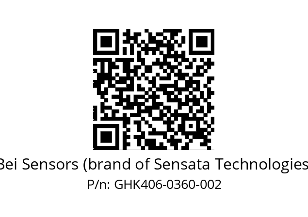  GHK4_06//9G59//00360//G3A010//--D7-- Bei Sensors (brand of Sensata Technologies) GHK406-0360-002