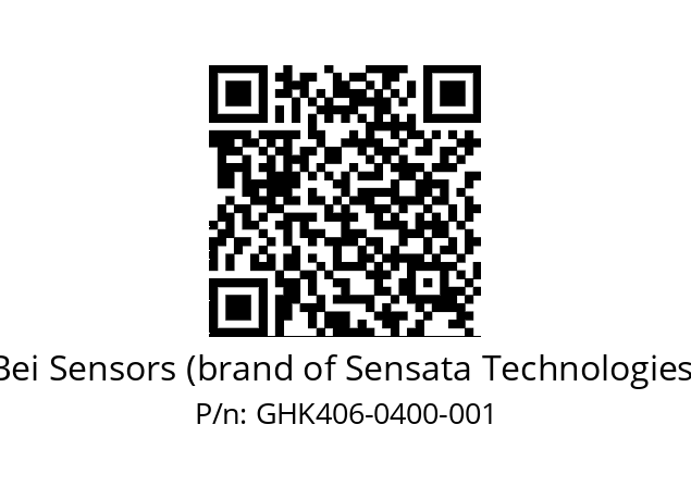  GHK4_06//2G29//00400//G3R005//--D7-- Bei Sensors (brand of Sensata Technologies) GHK406-0400-001