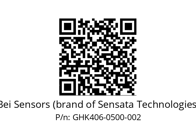  GHK4_06//2G29//00500//G3R020//--D7-- Bei Sensors (brand of Sensata Technologies) GHK406-0500-002