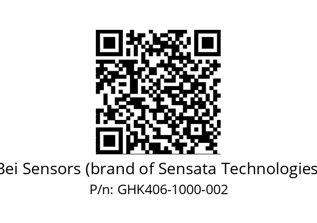  GHK4_06//2G29//01000//G3R020//--D7-- Bei Sensors (brand of Sensata Technologies) GHK406-1000-002