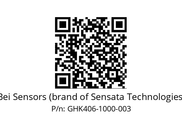  GHK4_06//5G59//01000//G3R020//--D7-- Bei Sensors (brand of Sensata Technologies) GHK406-1000-003