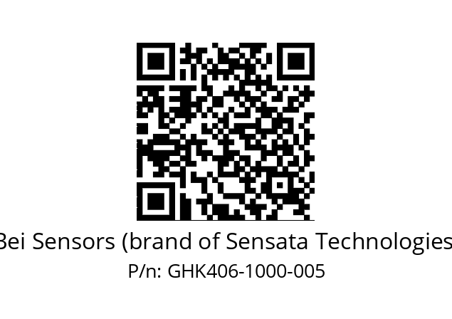  GHK4_06//9G59//01000//G3A005//--D7-- Bei Sensors (brand of Sensata Technologies) GHK406-1000-005