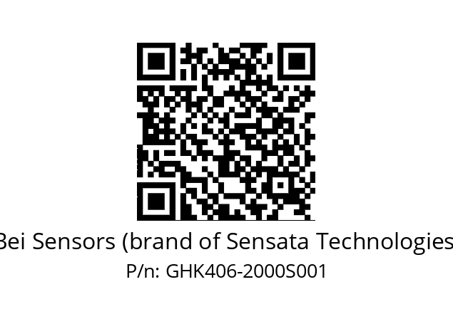  GHK4S06//9G59//02000//G3R005/06/--D7-- Bei Sensors (brand of Sensata Technologies) GHK406-2000S001