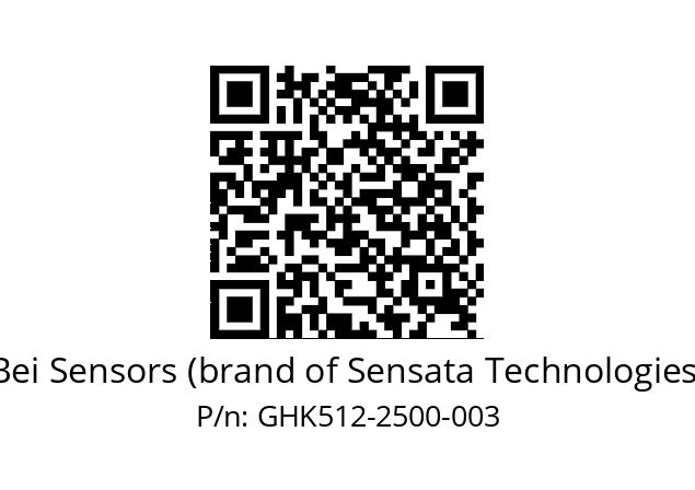   Bei Sensors (brand of Sensata Technologies) GHK512-2500-003