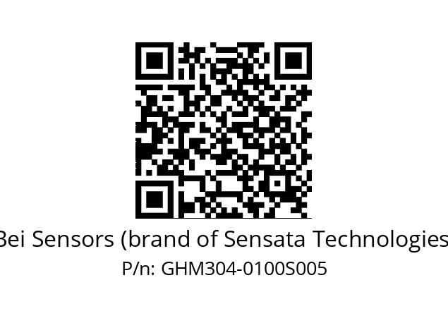  GHM3S04//PG57//00100//G3A020//----8S Bei Sensors (brand of Sensata Technologies) GHM304-0100S005