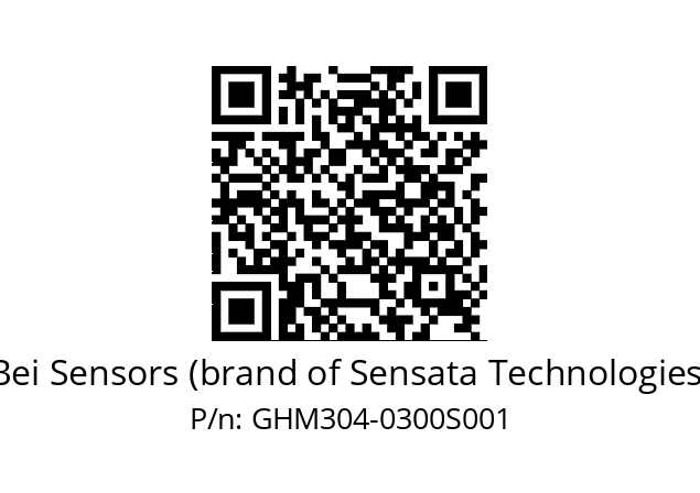  GHM3S04//PG59//00300//G3D020//----8S Bei Sensors (brand of Sensata Technologies) GHM304-0300S001