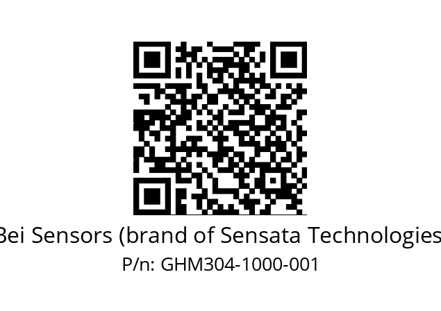  GHM3_04//PG59//01000//G3D020// Bei Sensors (brand of Sensata Technologies) GHM304-1000-001