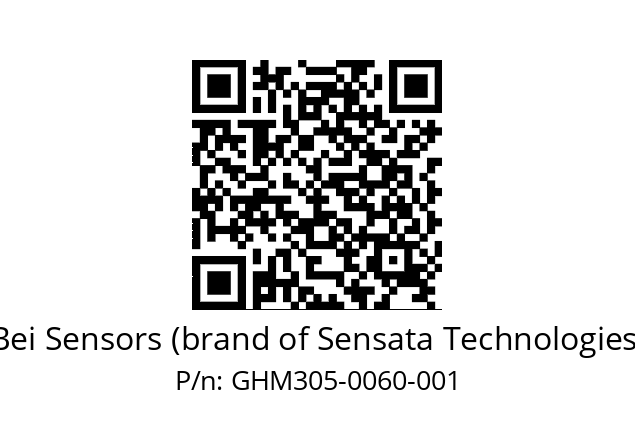  GHM3_05//PG5I//00060//GLA// Bei Sensors (brand of Sensata Technologies) GHM305-0060-001